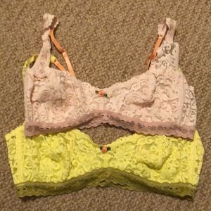 Set of two free people bralettes
